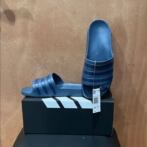 Adidas Navy Adilette Aqua Slides